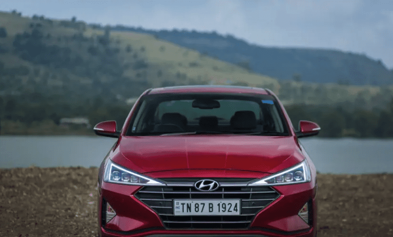 Hyundai elantra review red direct front