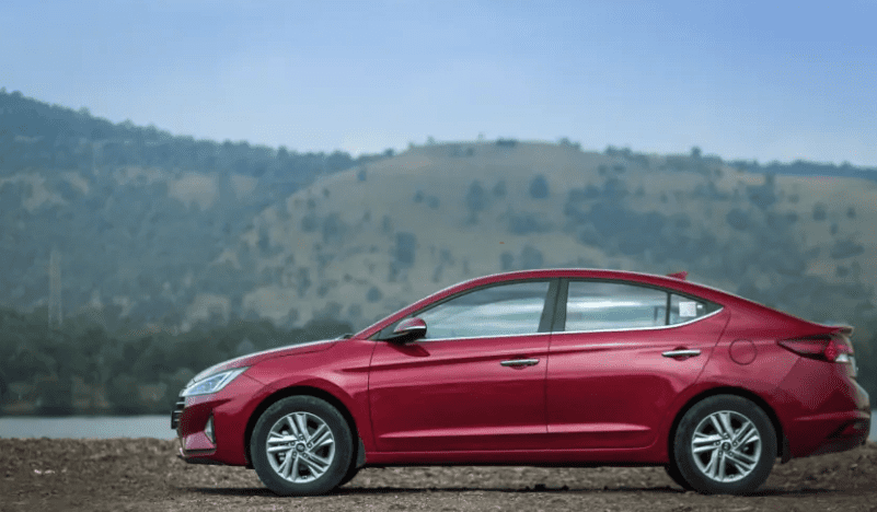 Hyundai elantra review red side profile