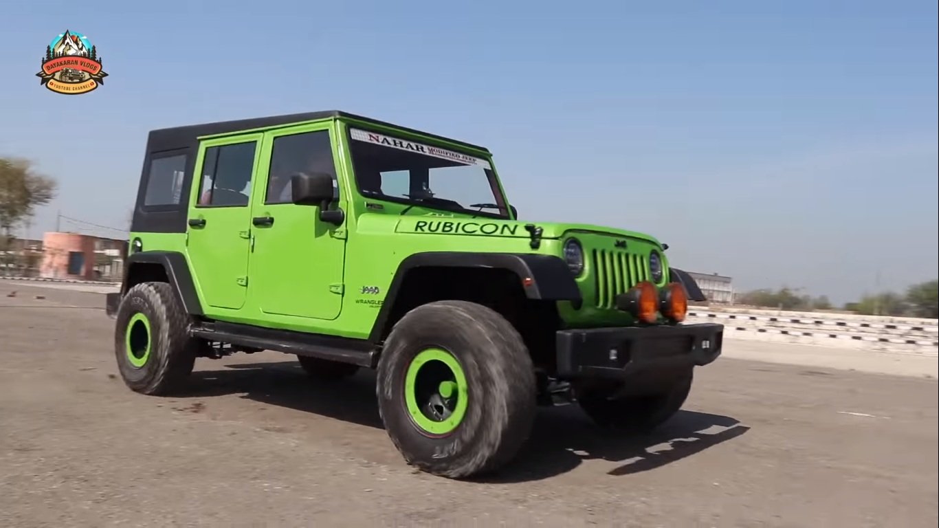 Mahindra Bolero transformed into Jeep Wrangler Rubicon