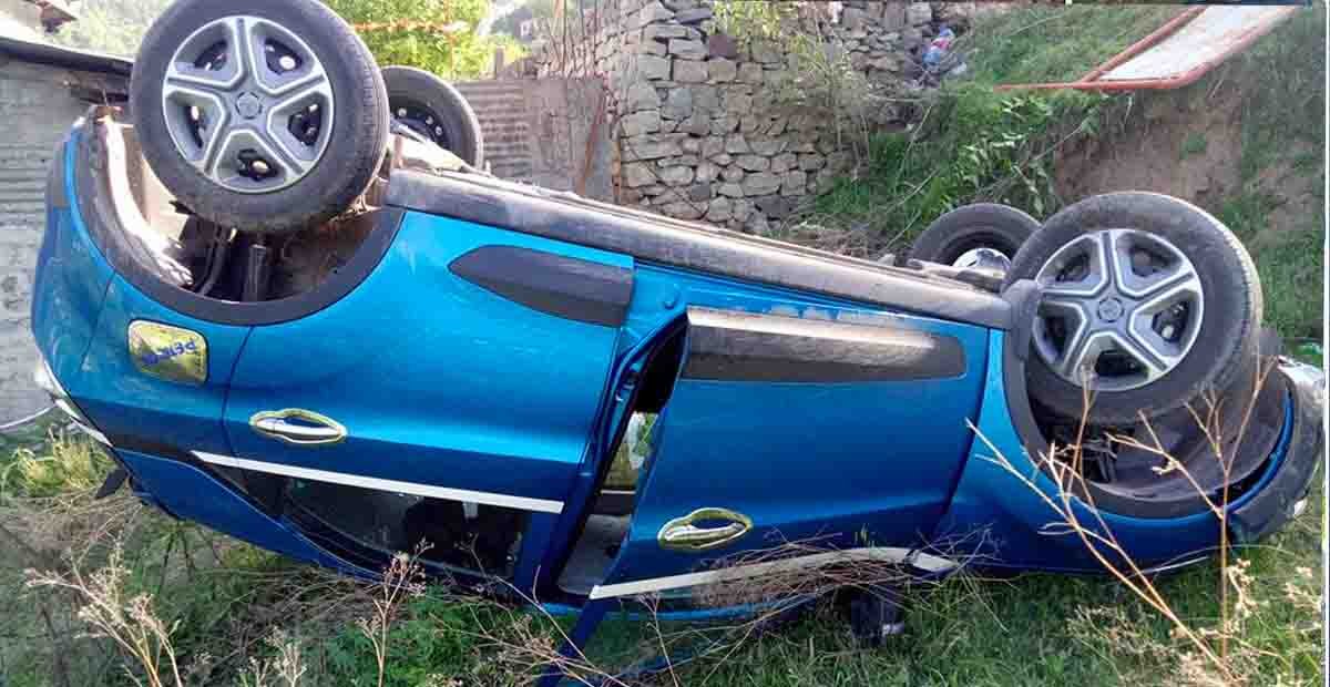 Tata Nexon rollover accident
