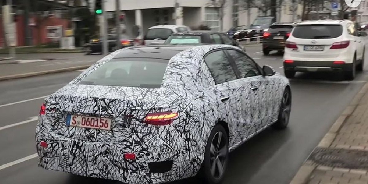 2021 Mercedes C Class next-generation spied - rear angle