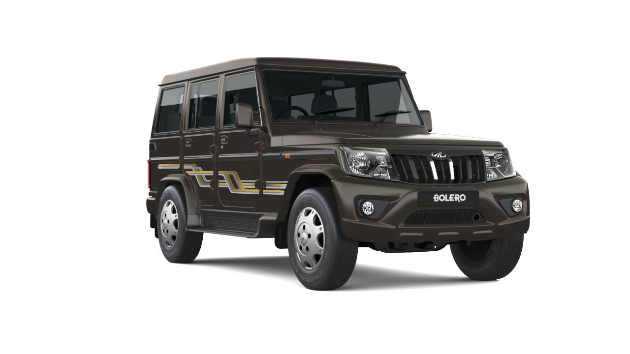 Mahindra Bolero exterior lake sky brown colour