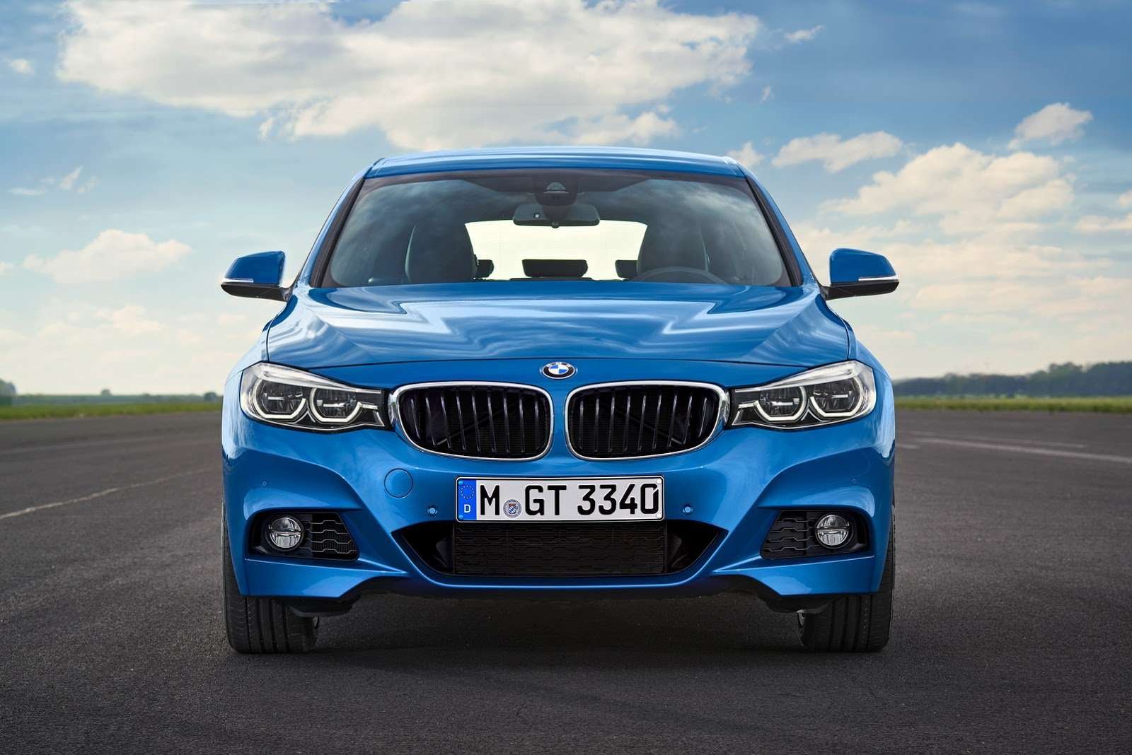 BMW 3 Series GT blue front