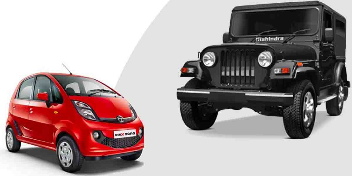 Tata Nano to Mahindra Thar - 5 Iconic Cars Discontinued In 2019