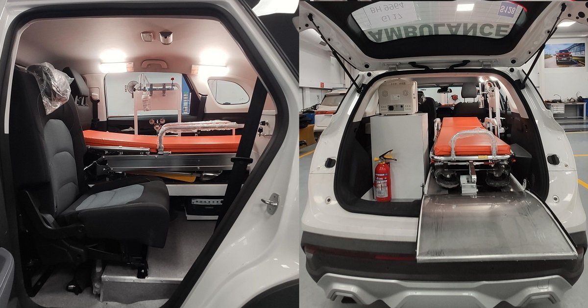 MG Motor Donates Ambulance Version of Hector to Vadodara Authorities