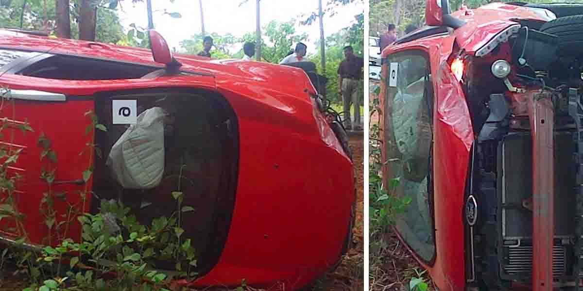 Here Are Visuals of First Ever Ford EcoSport Accident, Occurred Even Before the Launch!