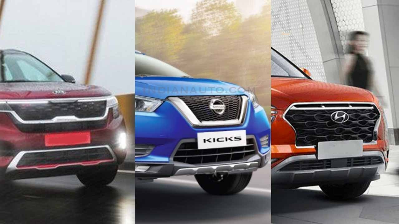 New Nissan Kicks BS6 vs 2020 Hyundai Creta vs Kia Seltos – Spec Sheet Compared