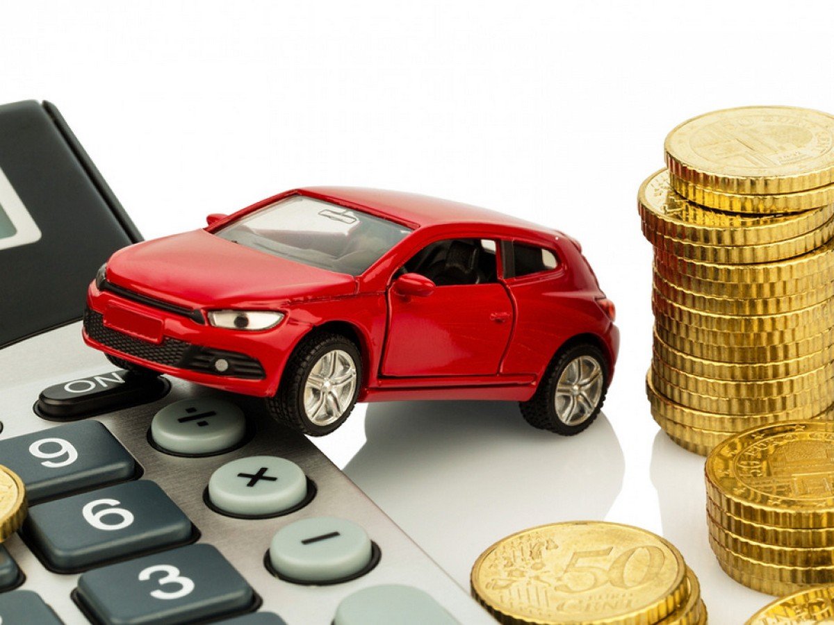 toy car with money and calculator below