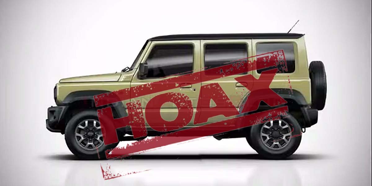 5-door Suzuki Jimny for India Could Be a Hoax
