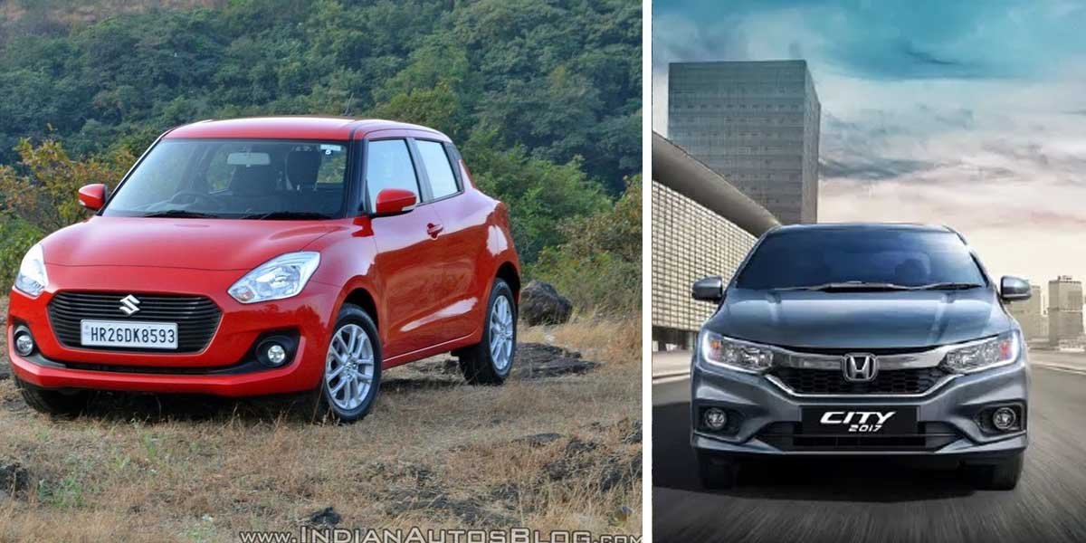 Best Looking Affordable Cars in India - Maruti Swift to Honda City