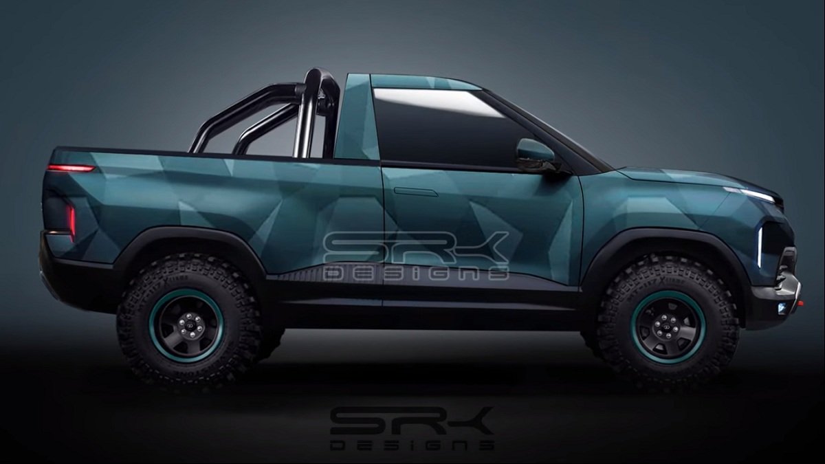 Tata Sierra EV Pickup Concept Rendering