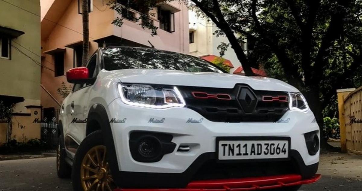 modified renault kwid by monster auto