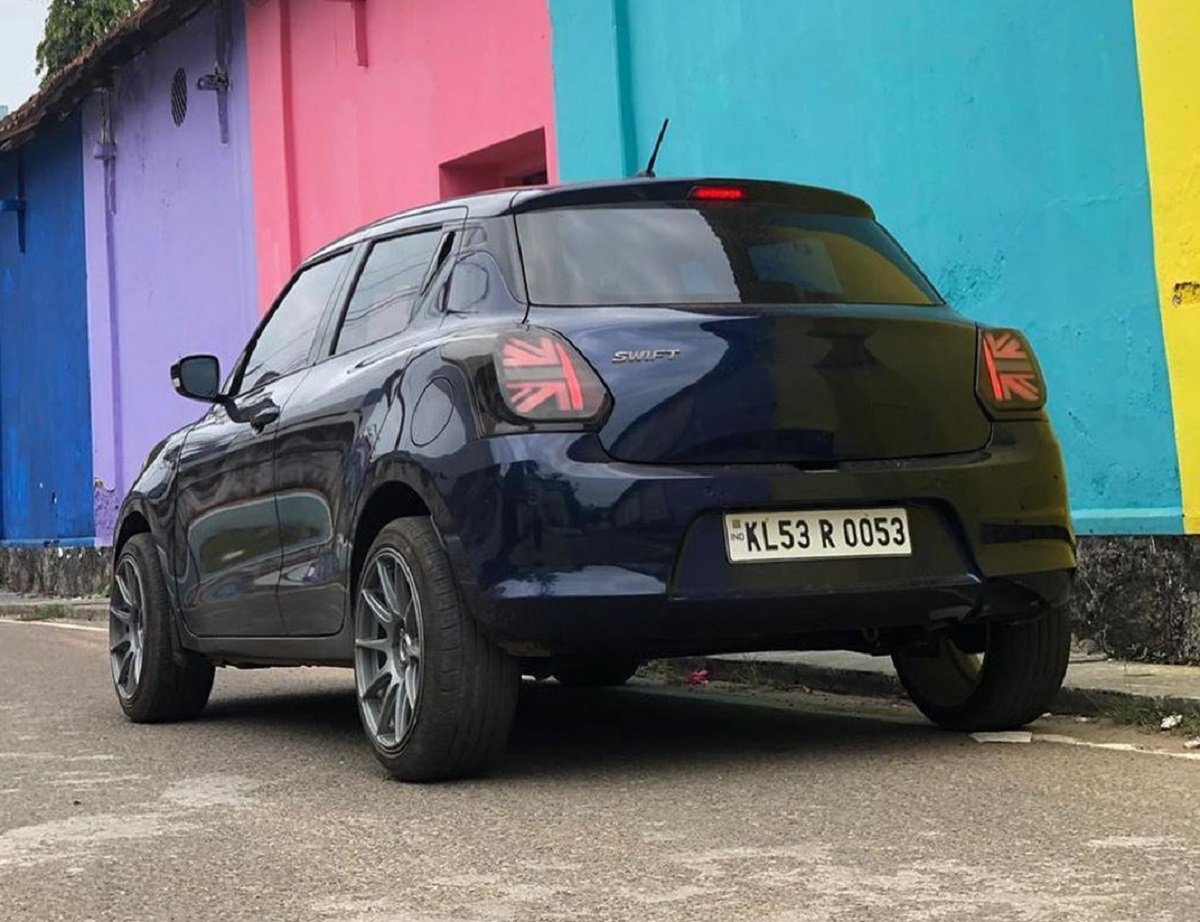 This Maruti Swift Gets Its Taillamps From Mini Cooper