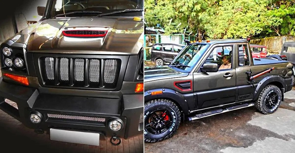 Front-and-side-look-of-the-Mahindra-Scorpio-Mountaineer