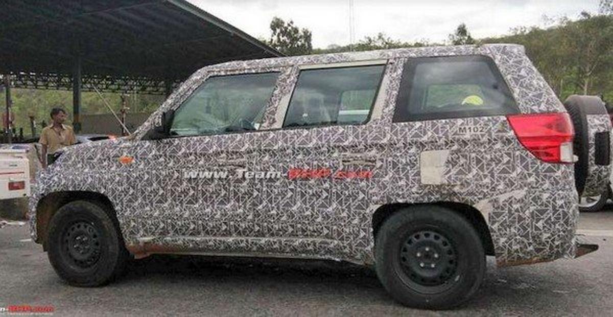 2019 Mahindra TUV300 Plus spied side profile