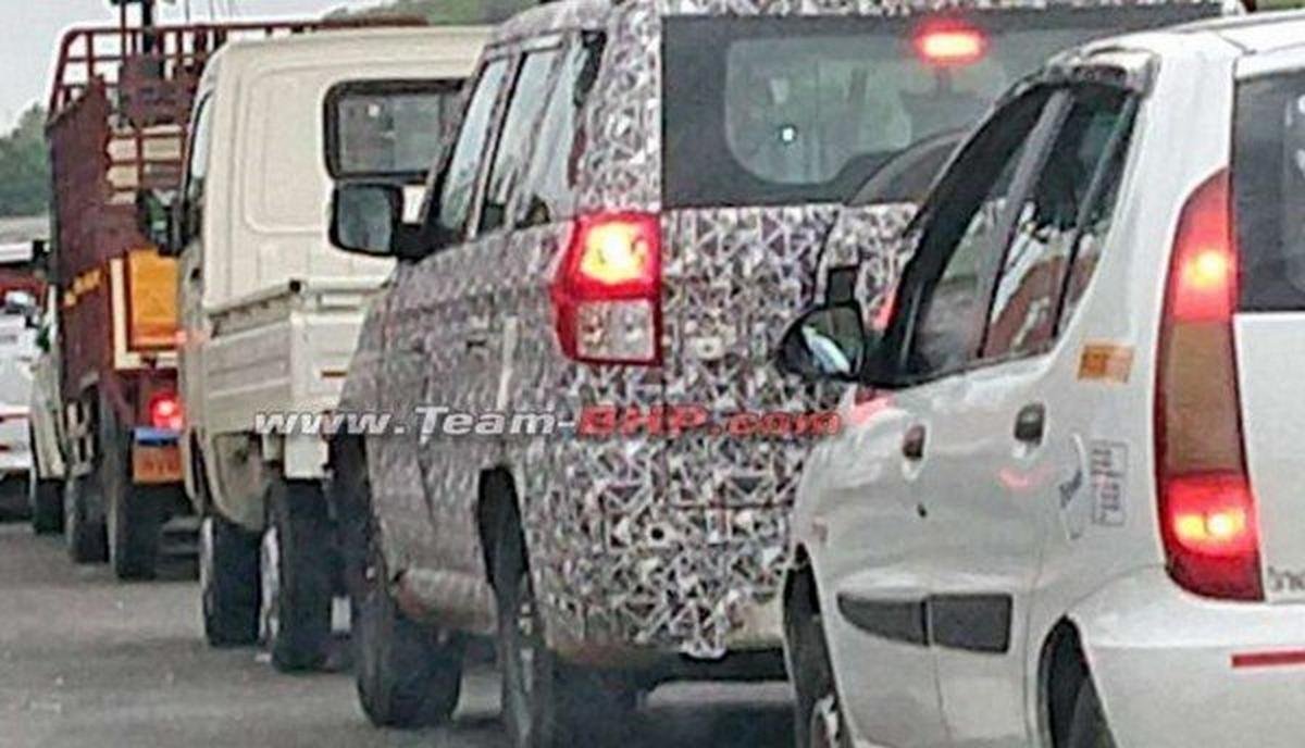 2019 Mahindra TUV300 Plus spied test in action