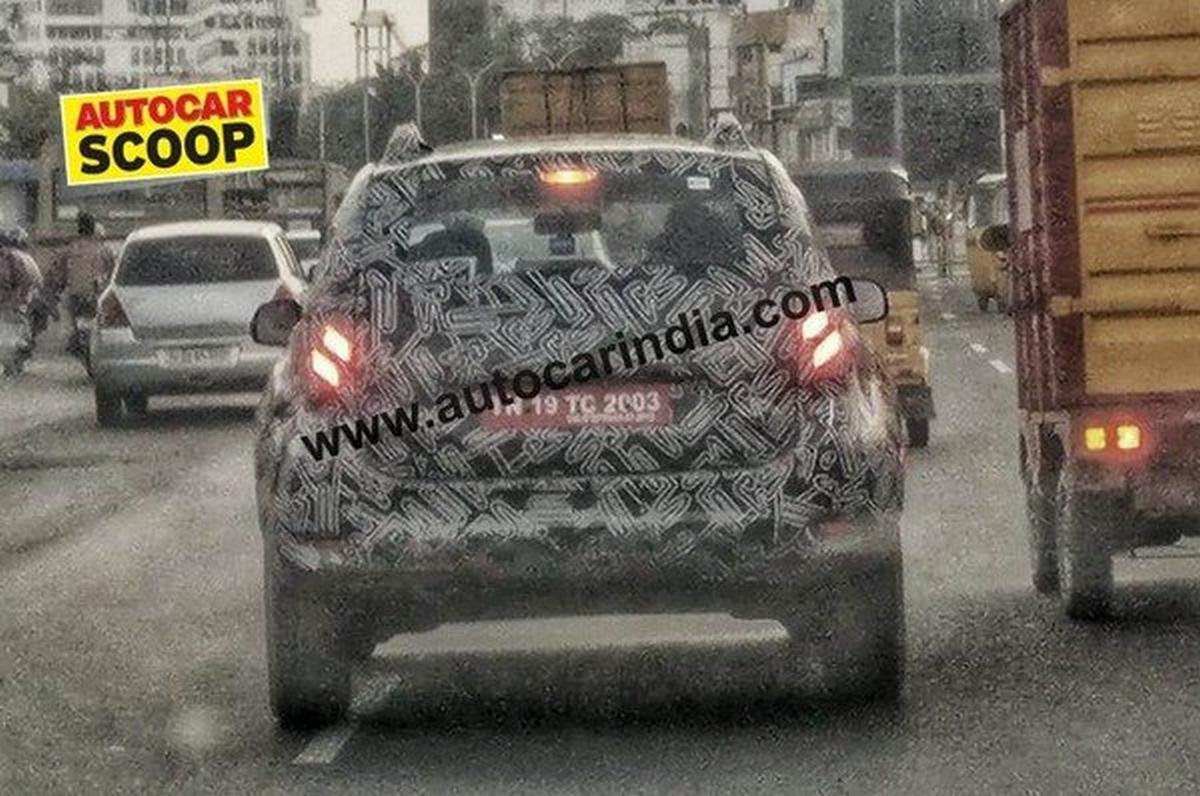 2020 Renault Duster spied rear