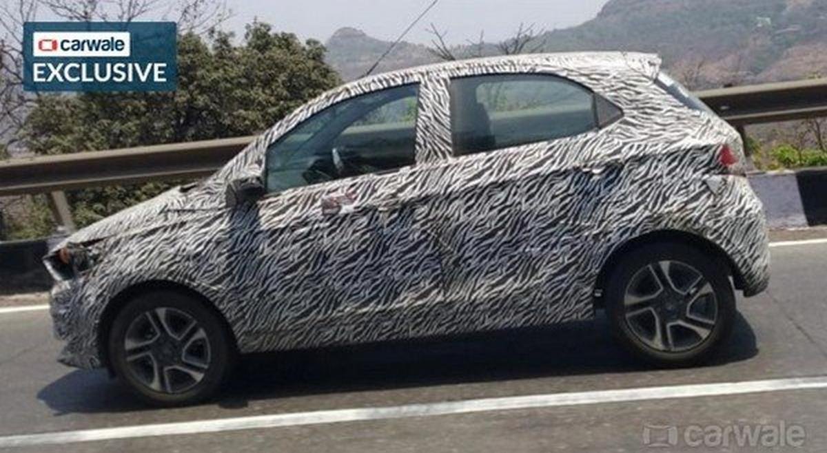 2019 Tata Tiago side profile spied