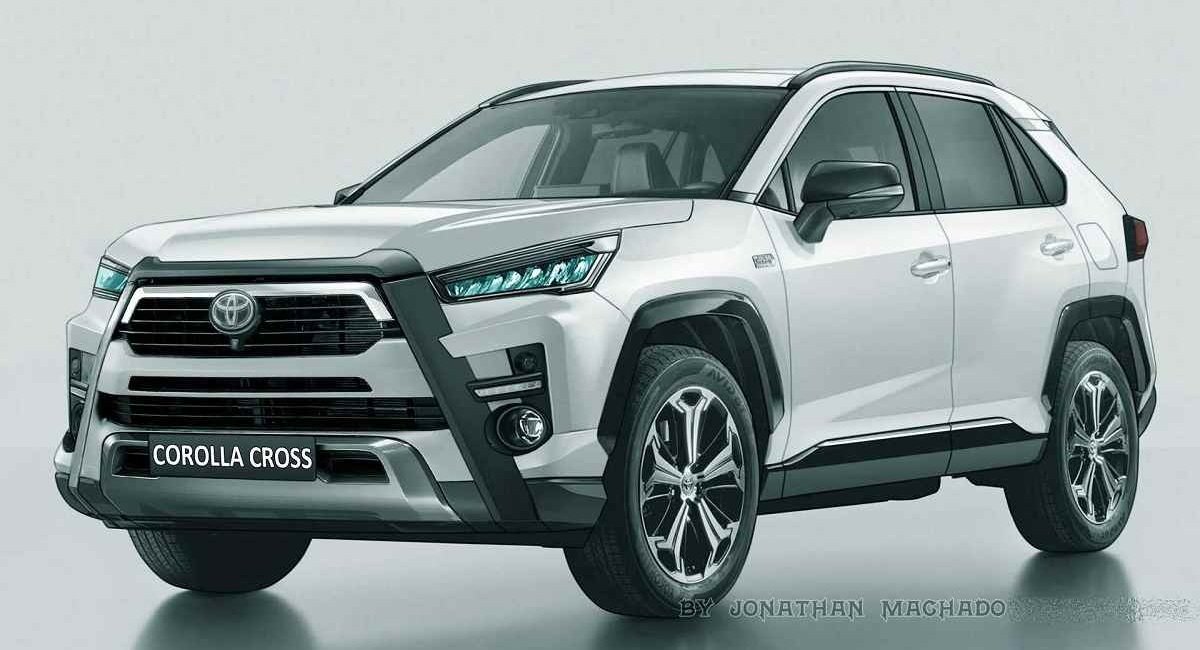 Toyota Corolla Cross SUV rendering front angle