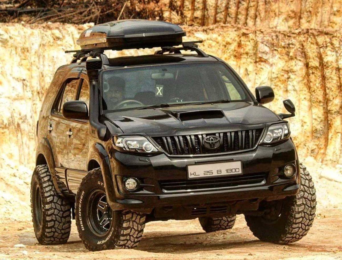 modified toyota fortuner front three quarters