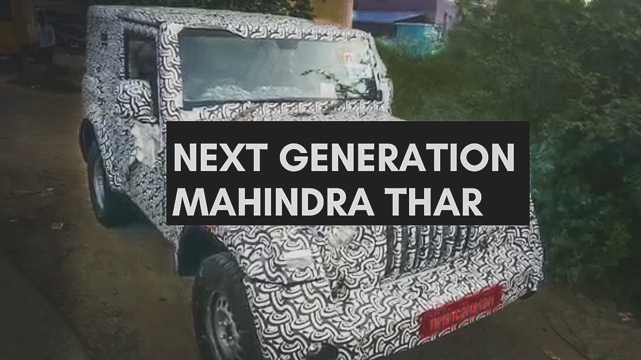 New-Gen Mahindra Thar To Feature Cruise Control