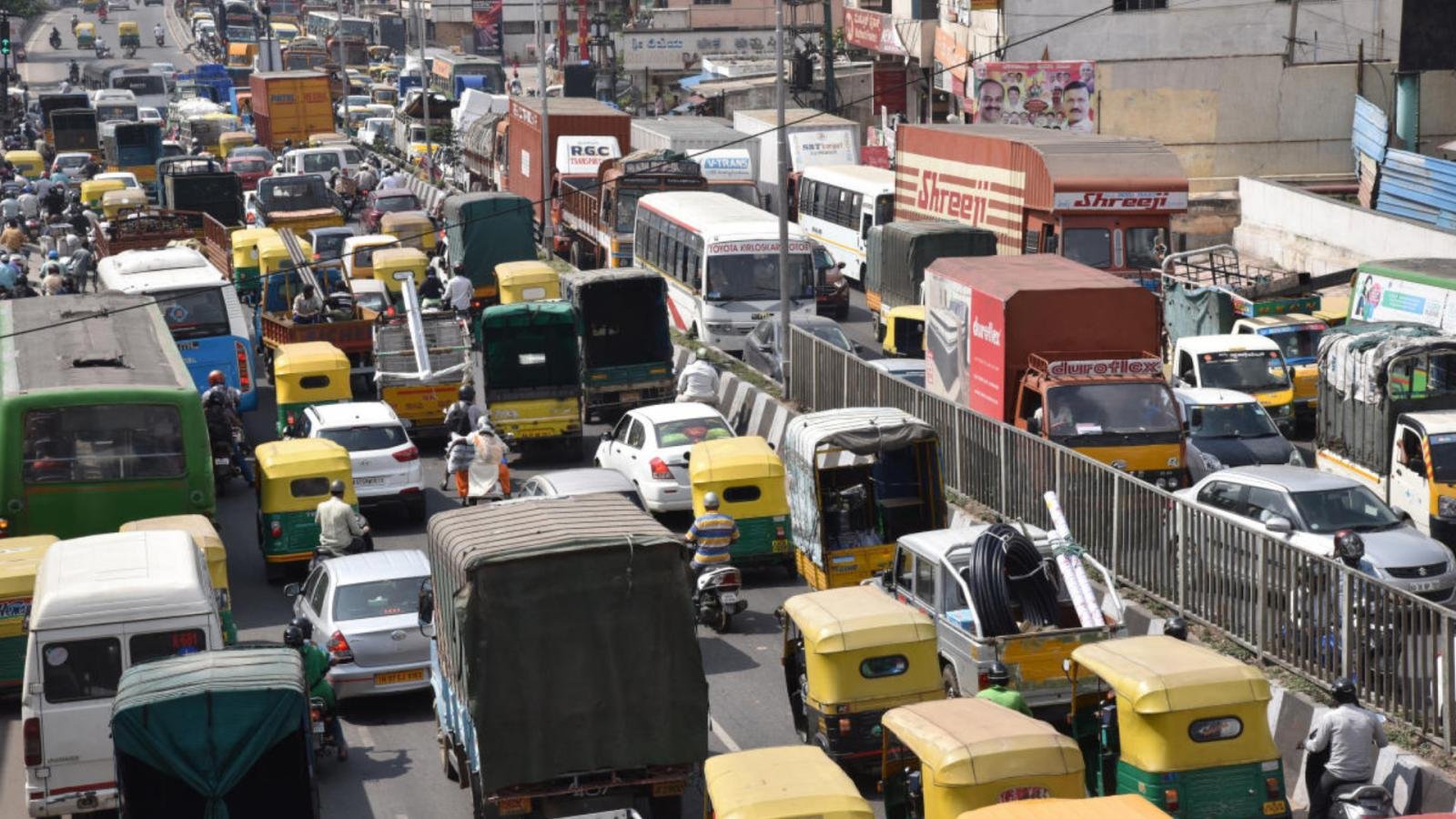 traffic in India