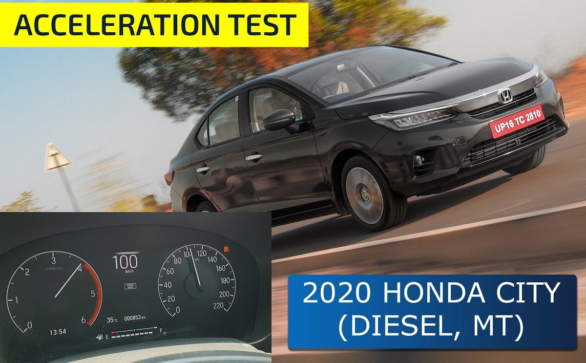 2020 Honda City Diesel-manual 0-100 kmph Acceleration Test