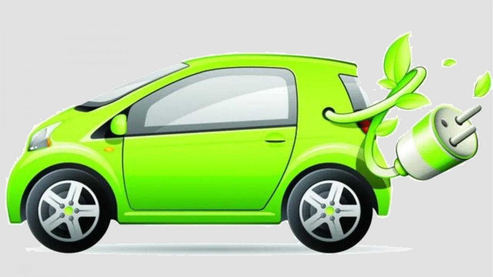 green hybrid car