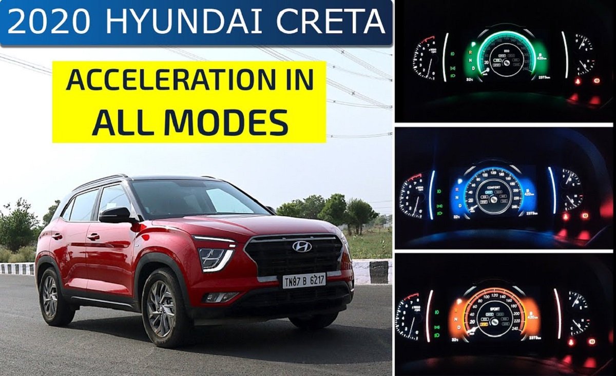 2020 Hyundai Creta 1.4L Turbo 0-100 kmph Acceleration Run In All-3 Modes