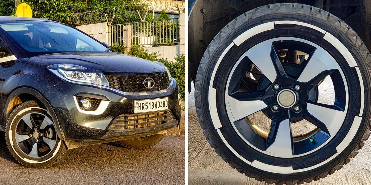 Here's a STYLISH Tata Nexon with Tyre Stickers [VIDEO]