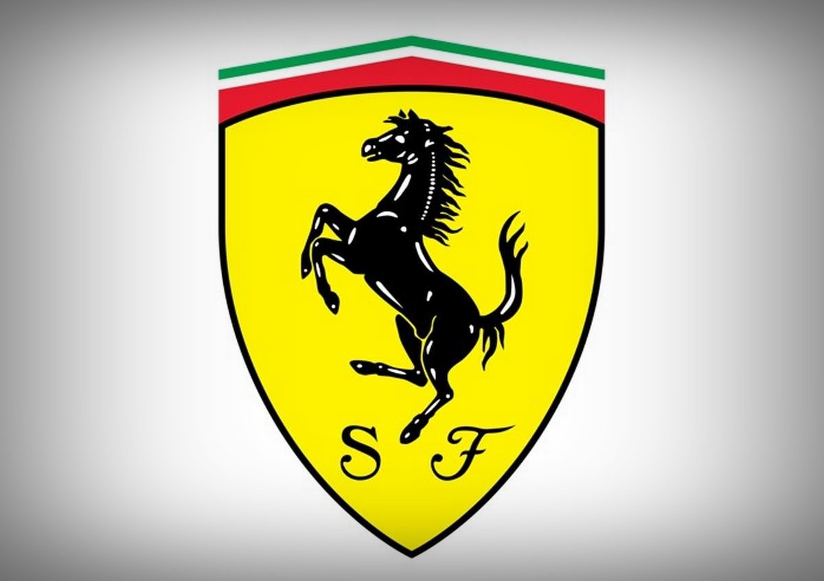 car logos with horse - ferrari emblem