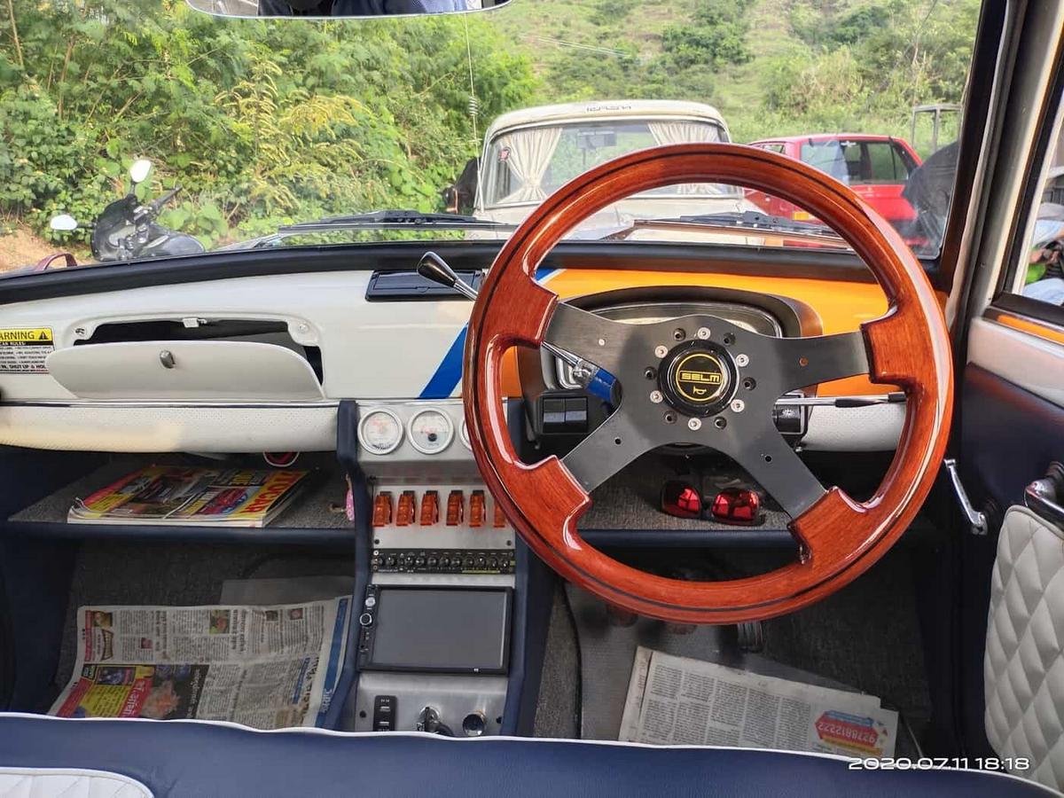 modified premier padmini interior dashboard