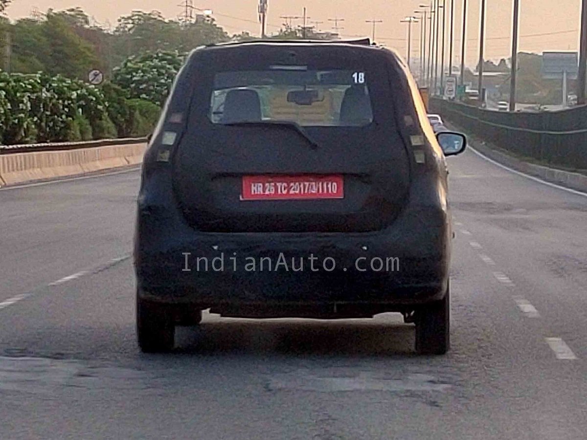 Maruti WagonR EV (XL5) Spied On Test In Gurugram Yet Again