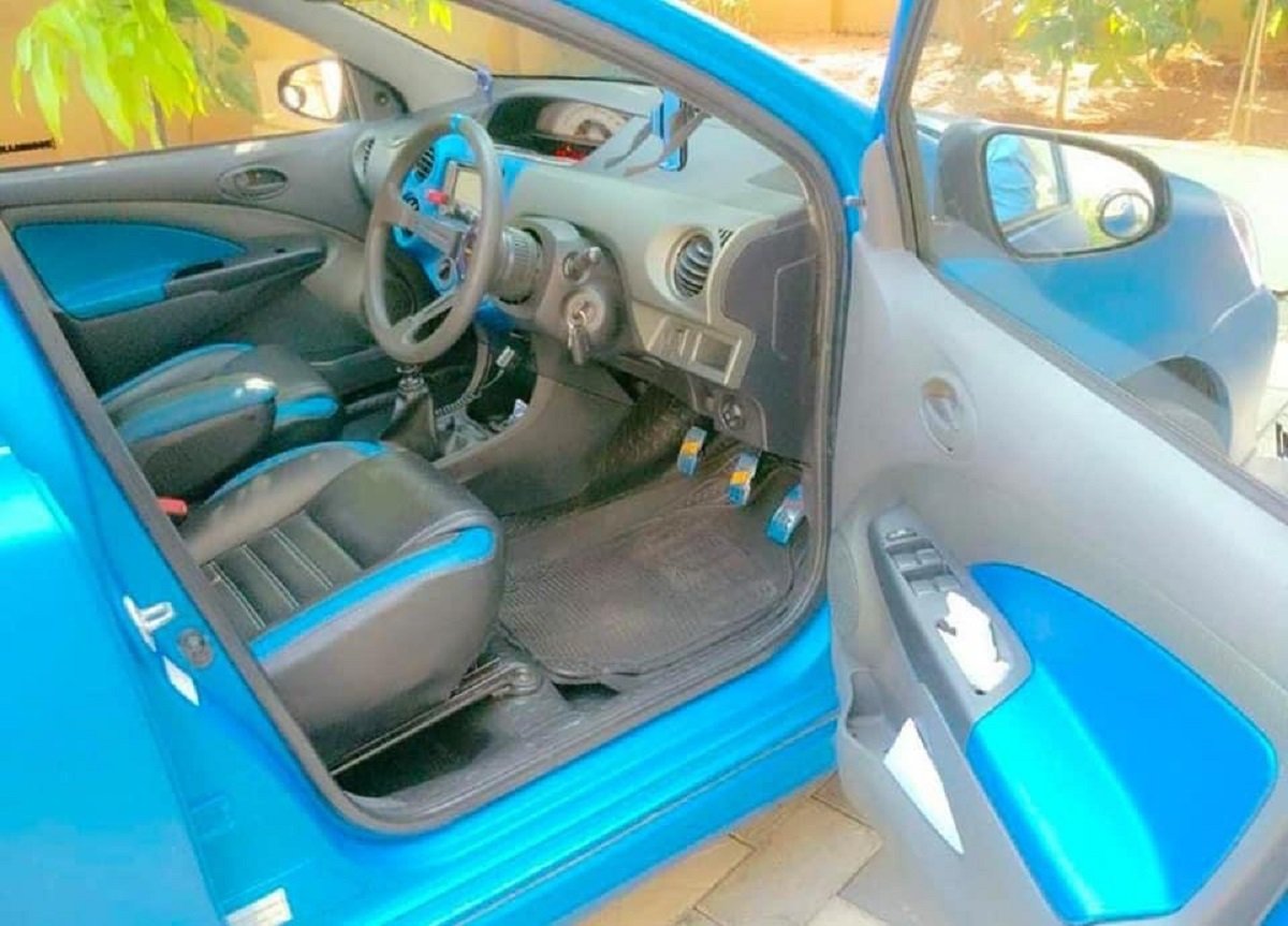 This Modified Toyota Etios Looks Dapper With Matte Blue Paint Scheme