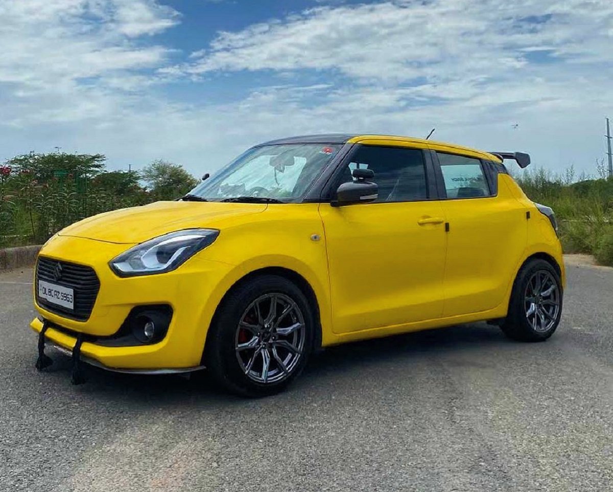 Take A Look At This Bumblebee-inspired Modified Maruti Swift