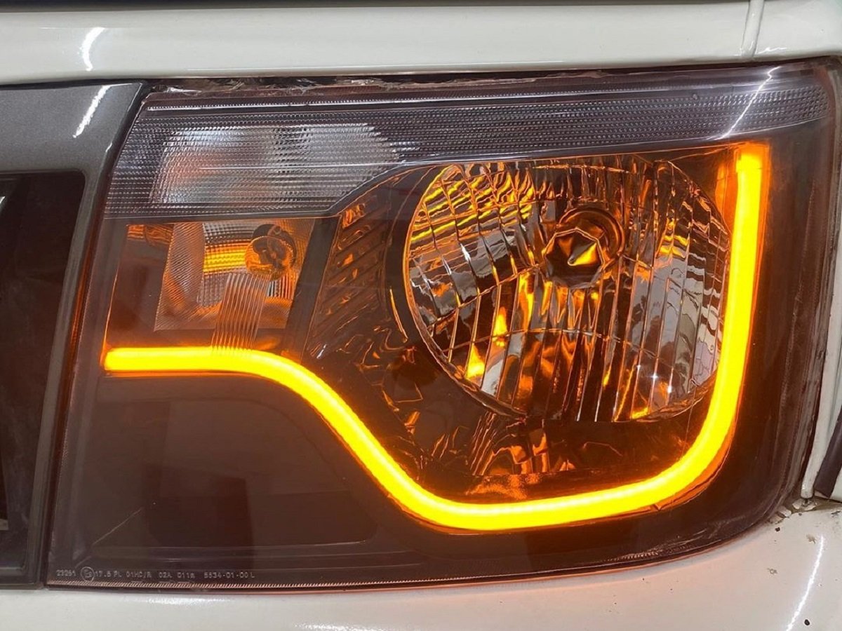 Modified Mahindra Bolero Facelift Looks Mean With Custom Orange DRLs