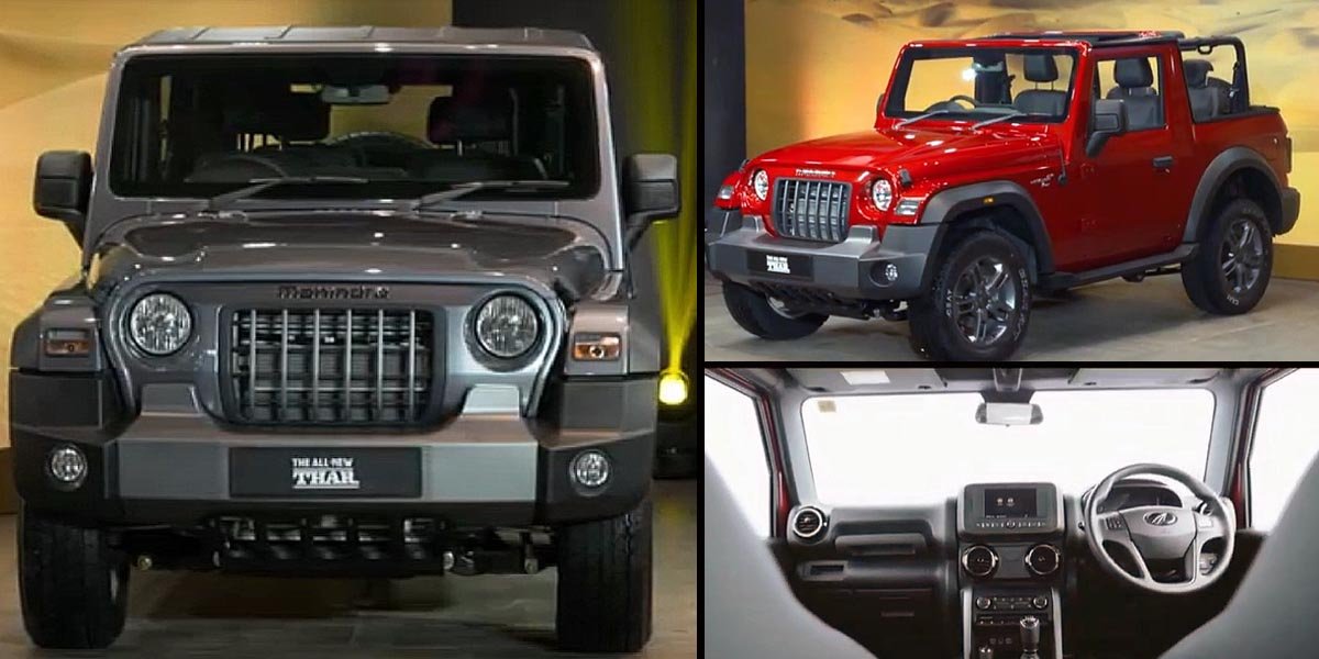 2020 Mahindra Thar LX and Thar AX Revealed - Specs, Colours, Features & More