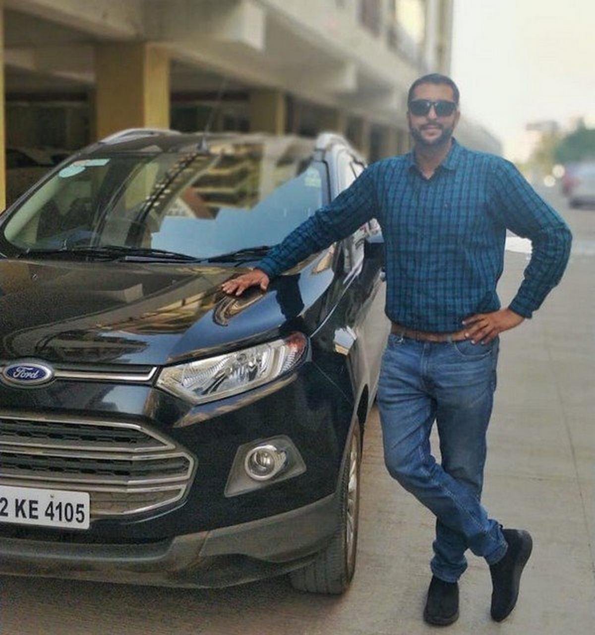 Nikhil Sood and his Ford EcoSport black front