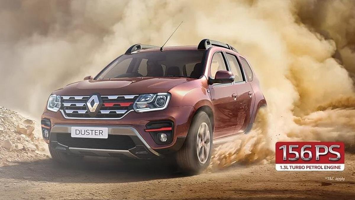 renault duster turbo petrol front angle