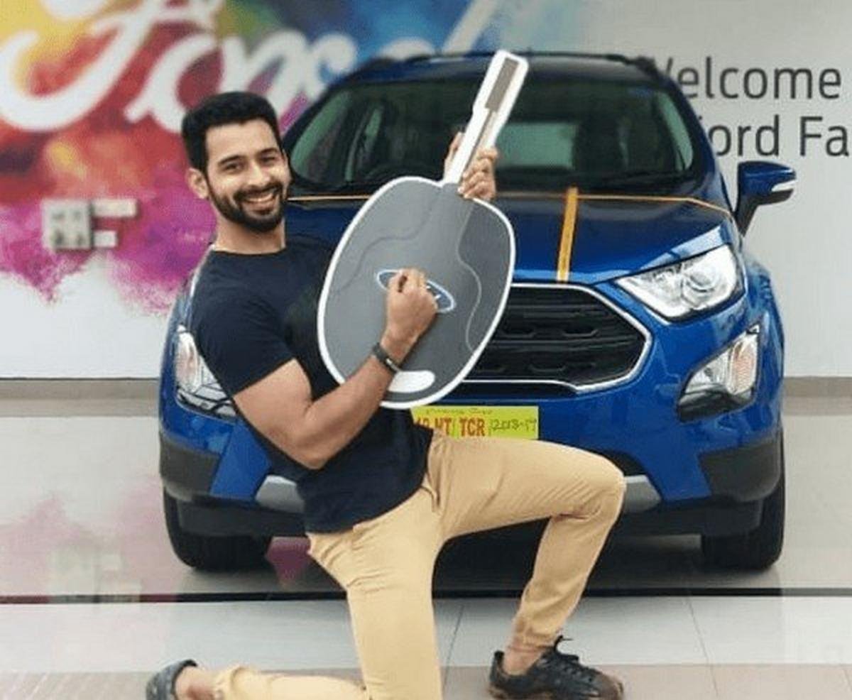 Vardhan Pai and his Ford EcoSport black front