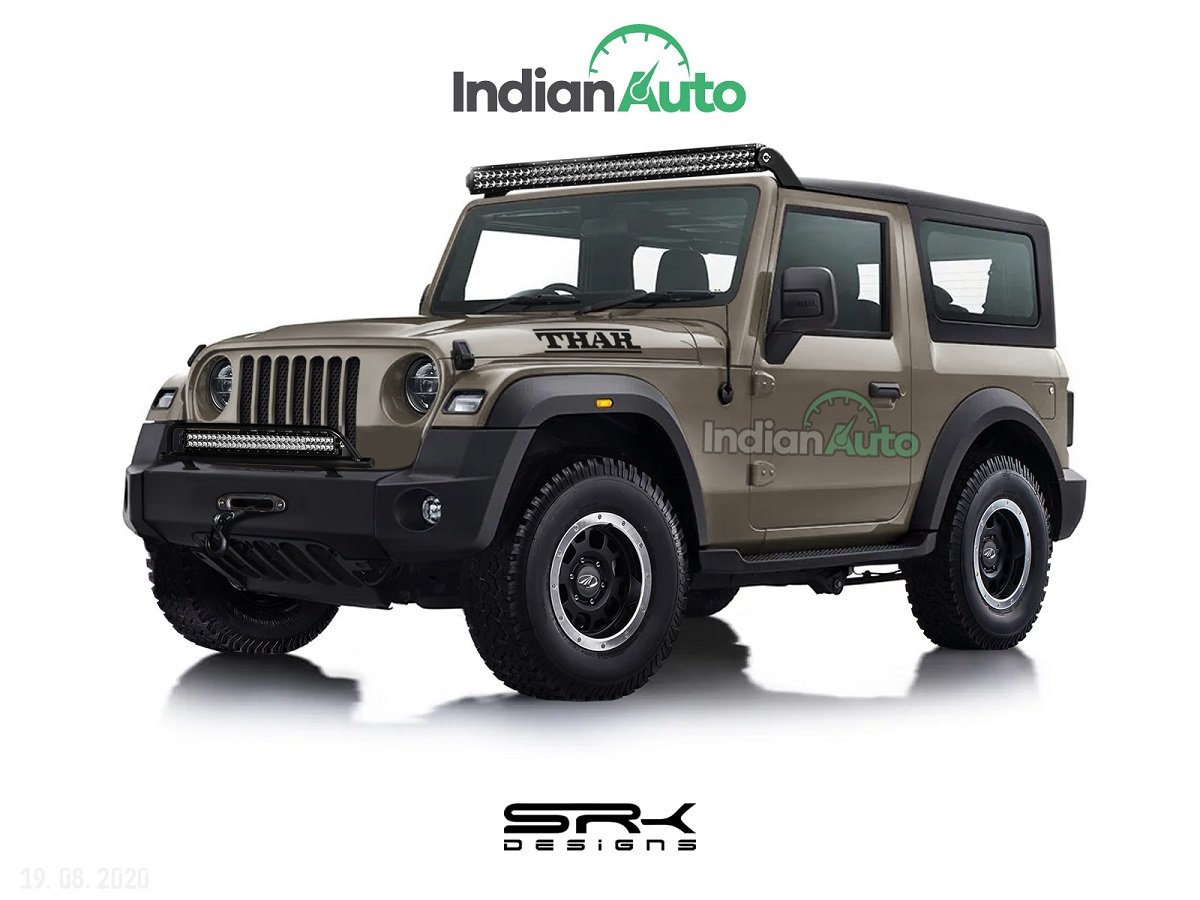 Here's What the New Mahindra Thar Looks Like with 'Jeep' Grille