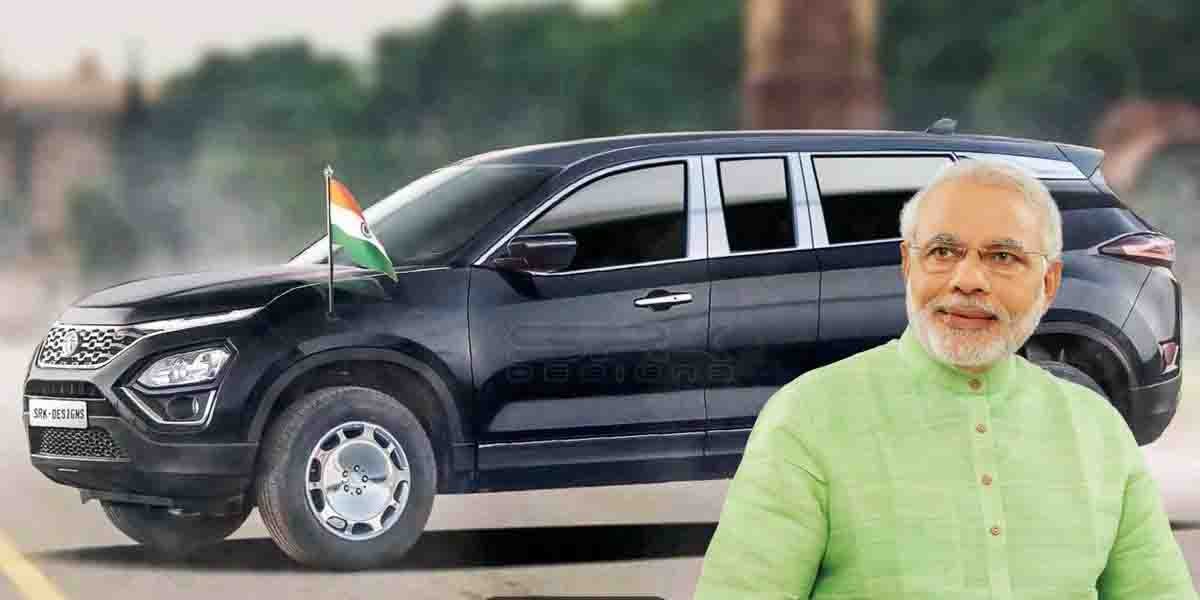 Tata Harrier VIP Limousine Rendered - Perfect for PM Modi? 