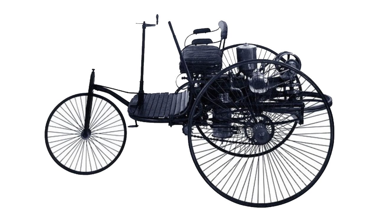 A car during the Industrial Revolution