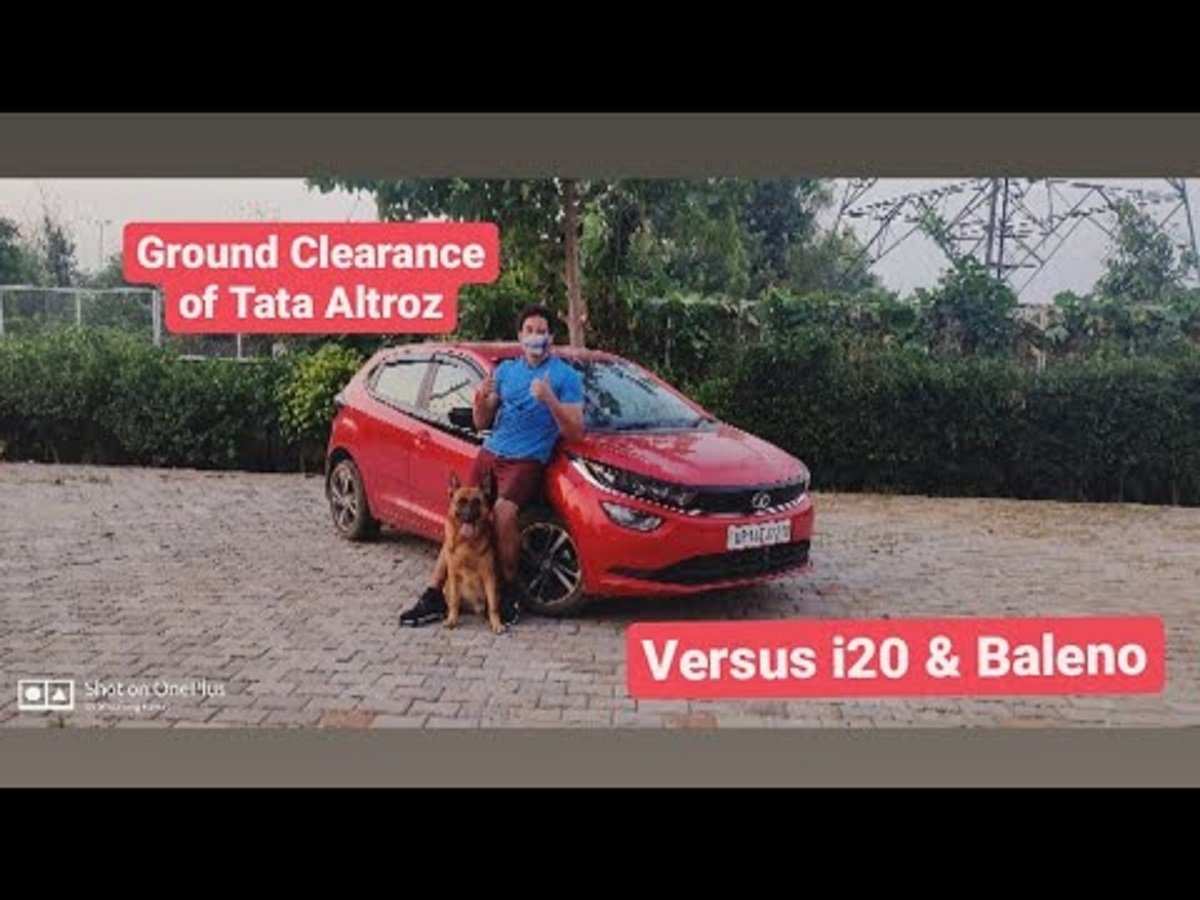 Tata Altroz vs Hyundai Elite i20 - Ground Clearance Test