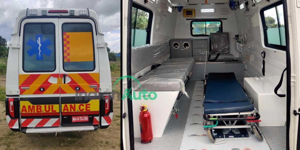 2020 Tata Winger Ambulance With Harrier-Inspired Face Spotted
