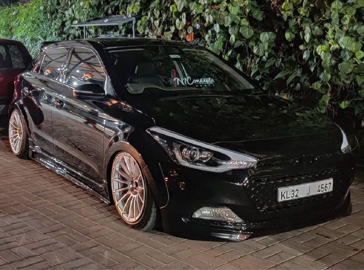 Hyundai Elite i20 Modified With Air Suspension & Wide Bodykit