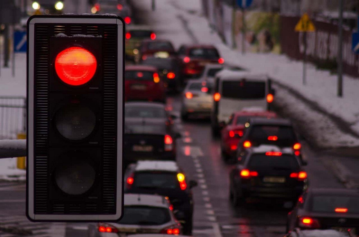 red light traffic fine