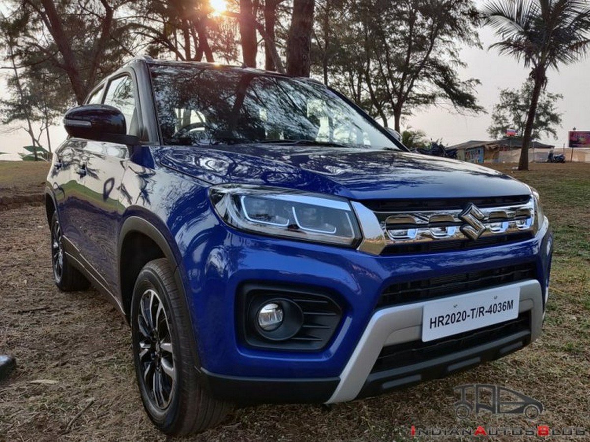 2020 maruti vitara brezza front three quarters