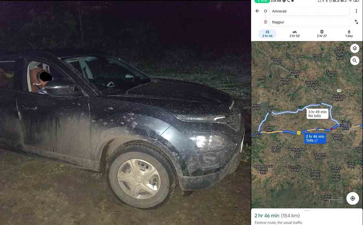 Tata Harrier Gets Stuck In Dark Jungle Due To Improper Use of Google Maps