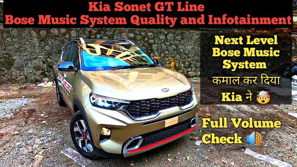 Kia Sonet Bose Audio with Woofer Tested on Video